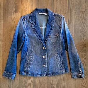 Chico's Blue Jean Jacket Classic Style